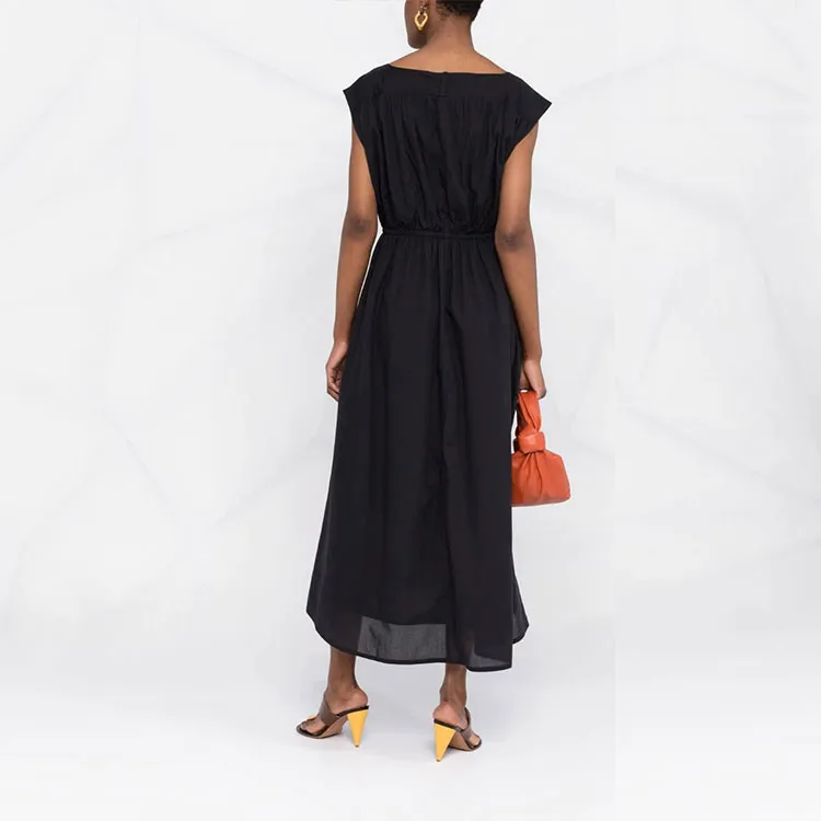 TOTEME Asymmetric Midi Dress-2