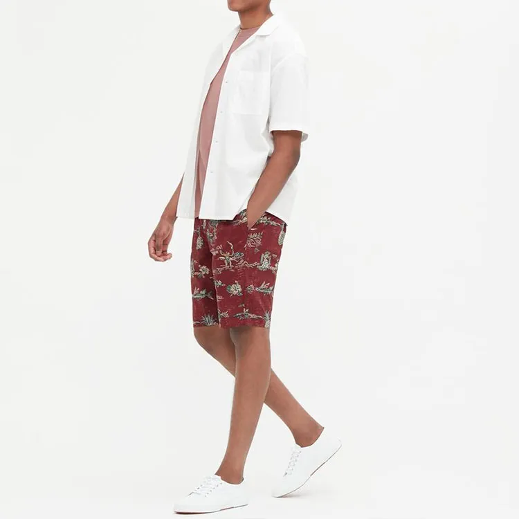 UNIQLO SS22 Shorts Unisex Dark Red-2