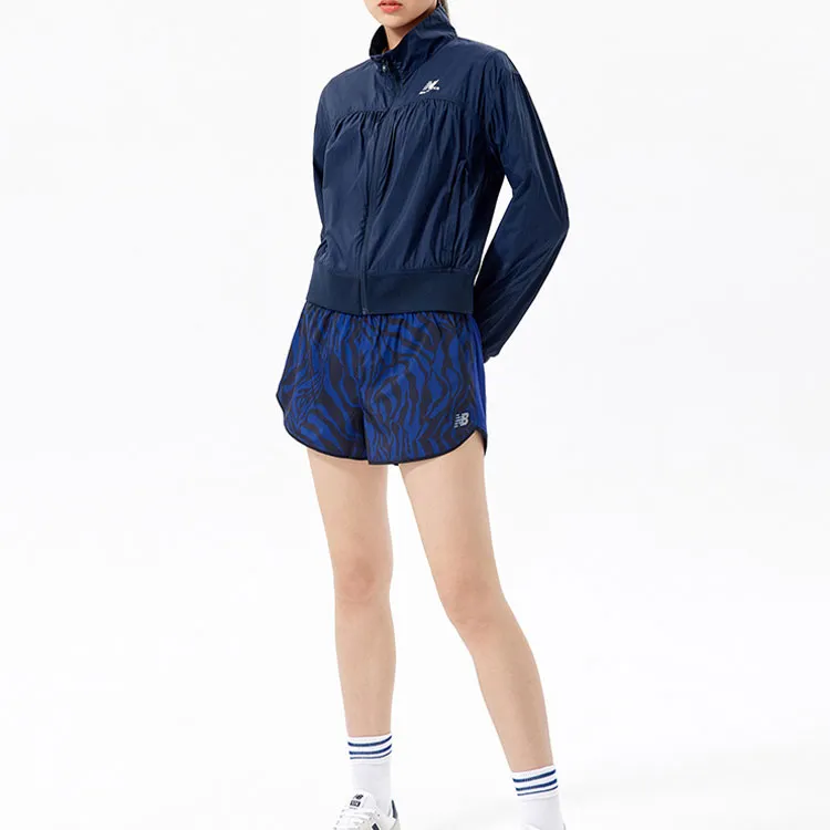 New Balance Jackets Women's Navy Blue-1