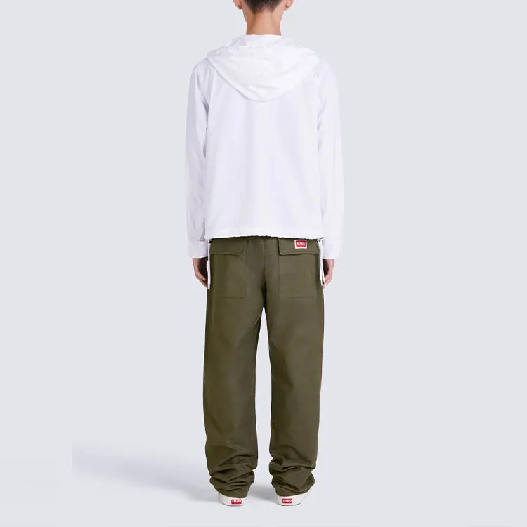 KENZO Logo Printed Drawstring Hoodie-2