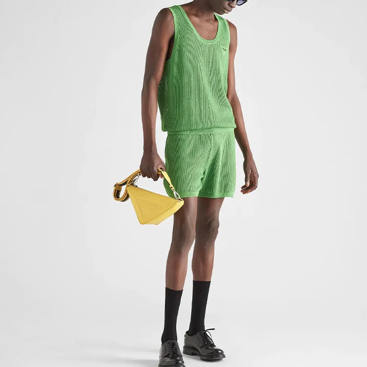 PRADA Tank Tops Men Green-1