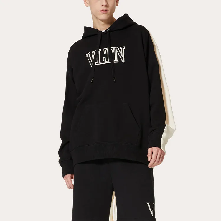 Valentino Logo Detailed Drawstring Hoodie-2