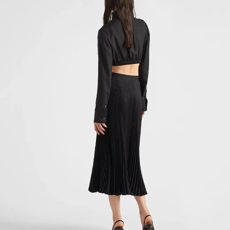 PRADA Crop Tops Women's Black-3
