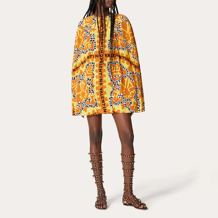 Valentino Long Sleeved Dress Women's Yellow-1