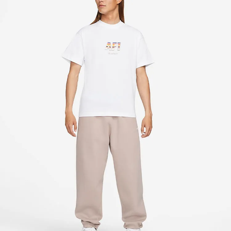 Nike T Shirts Men White-2