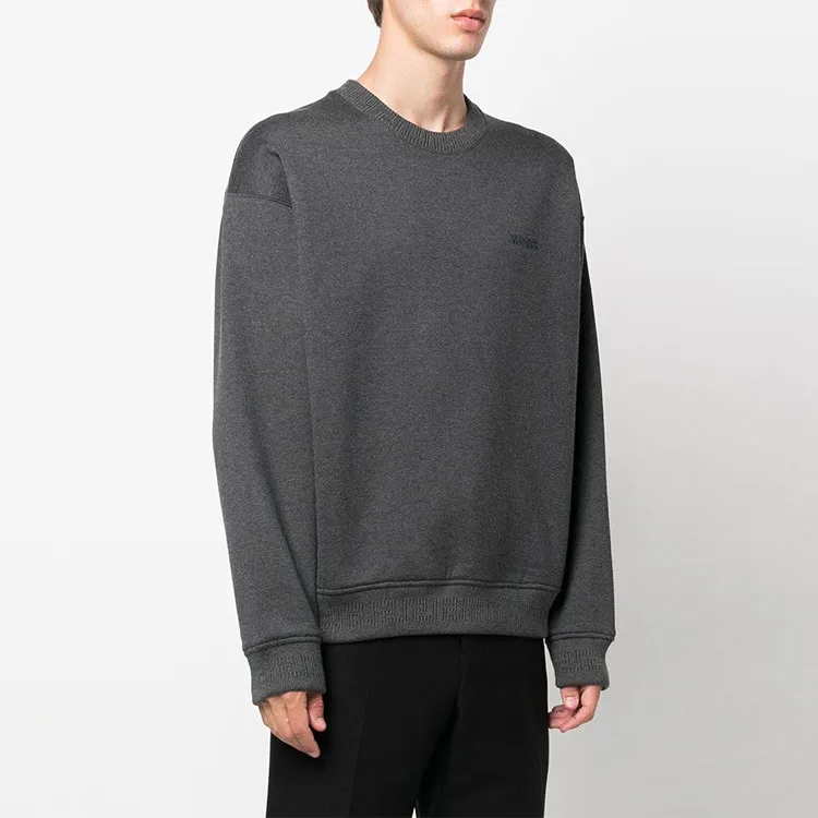 VERSACE Cashmere Sweaters Men Gray-3