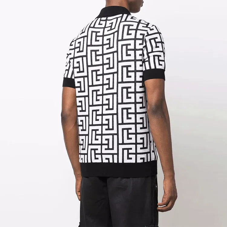 BALMAIN Polo Shirts Men White-2