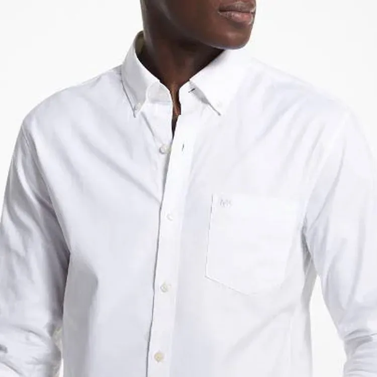 MICHAEL KORS Button down Collar Cotton Shirt-5