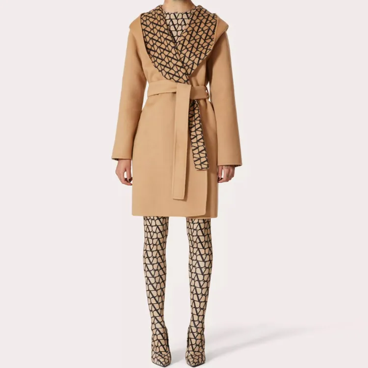 Valentino Toile Iconographe Belted Long Sleeved Coat-2