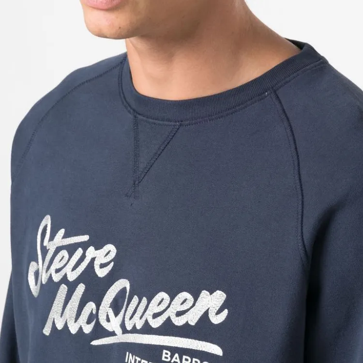 BARBOUR Logo-print Cotton Sweatshirt-3