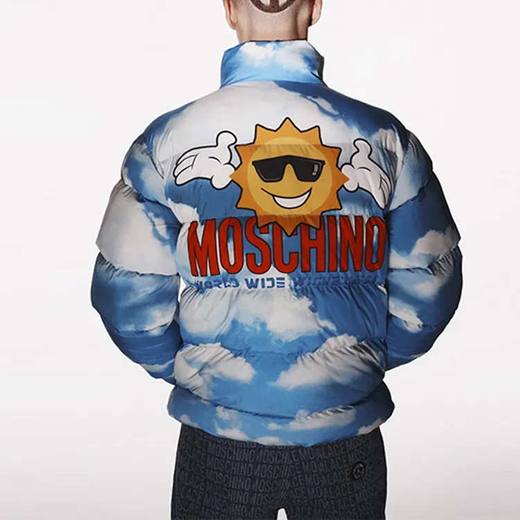 Moschino X PALACE Down Jackets Unisex Blue-2