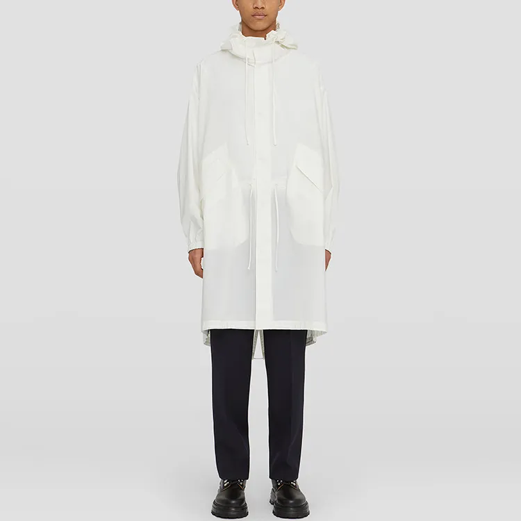 JIL SANDER Coats Men Gray White-1