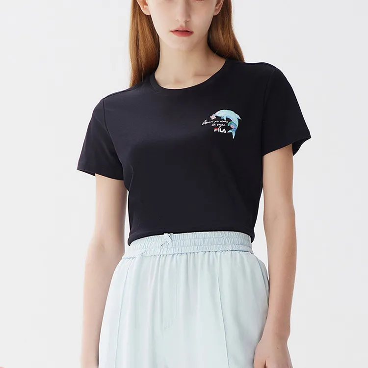 FILA T Shirts Women's Black-2