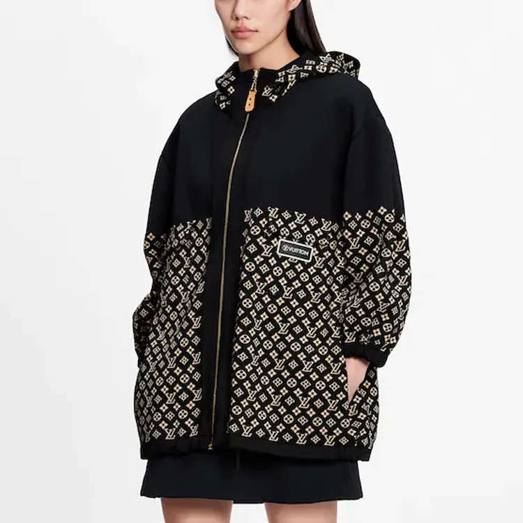 LOUIS VUITTON 2010s Monogram Zip up Hoodie-3
