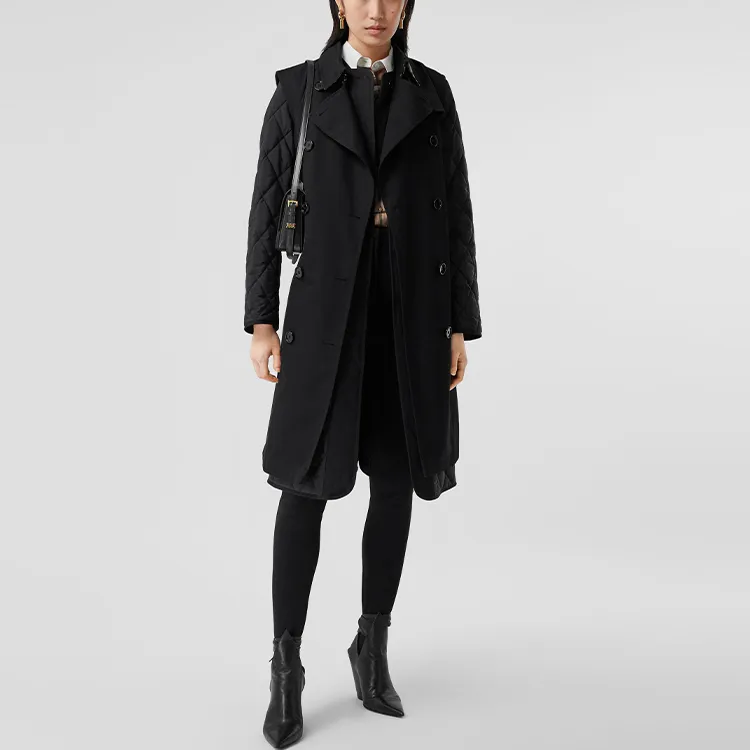 Burberry Trench Coat Women's Black-6