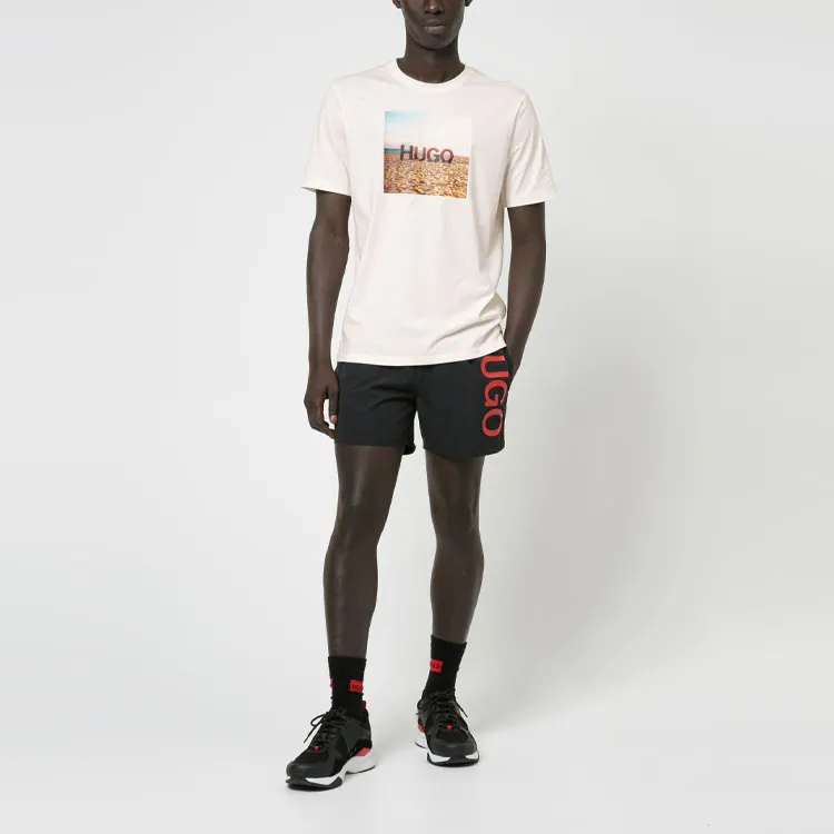HUGO BOSS T Shirts Men Beige-3