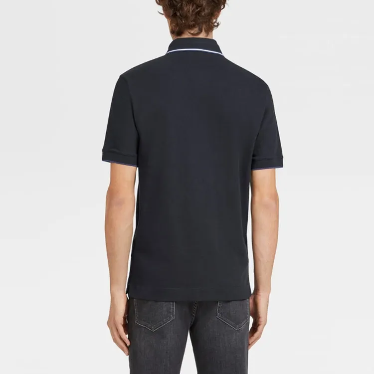 Zzegna Polo Shirts Men Black-3