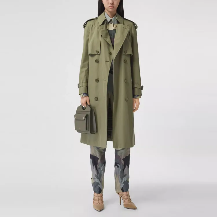 Burberry SS21 Trench Coat Women's Green-2
