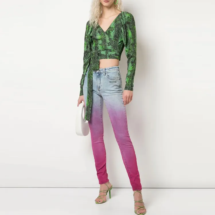 OFF-WHITE SS21 Jeans Women's Red-1