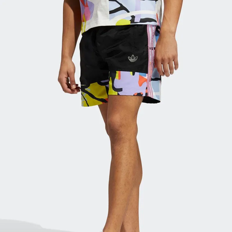 Adidas Originals Ptide Love Unites Sports Shorts Unisex Black-2