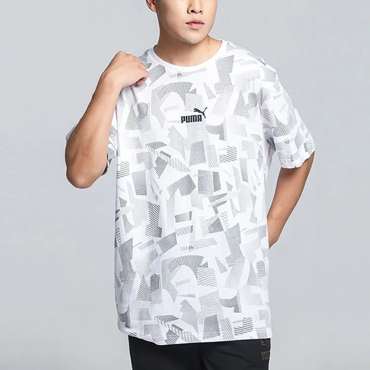 PUMA T Shirts Men White-4