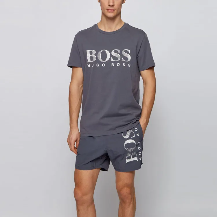 HUGO BOSS T-Shirts Men Dark Gray-2