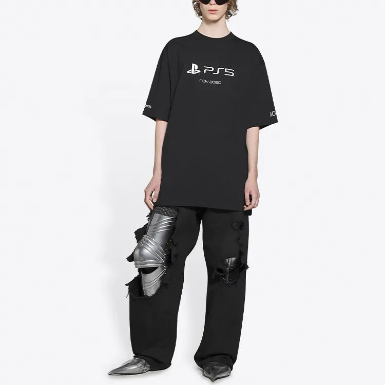 Balenciaga X PlayStation Boxy T shirt-5