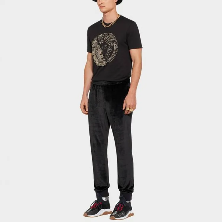VERSACE T Shirts Men Black-3