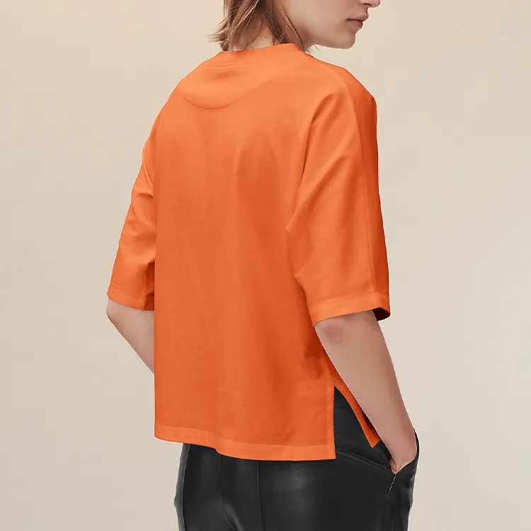 HERMES T-Shirts Women's Orange-2