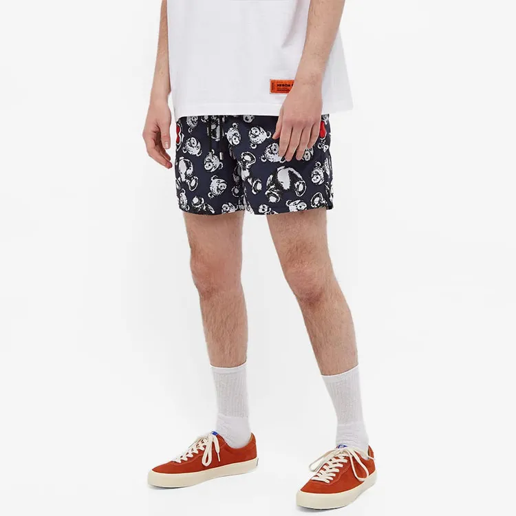 PALM ANGELS X Vilebrequin Bear print Swim Shorts-2