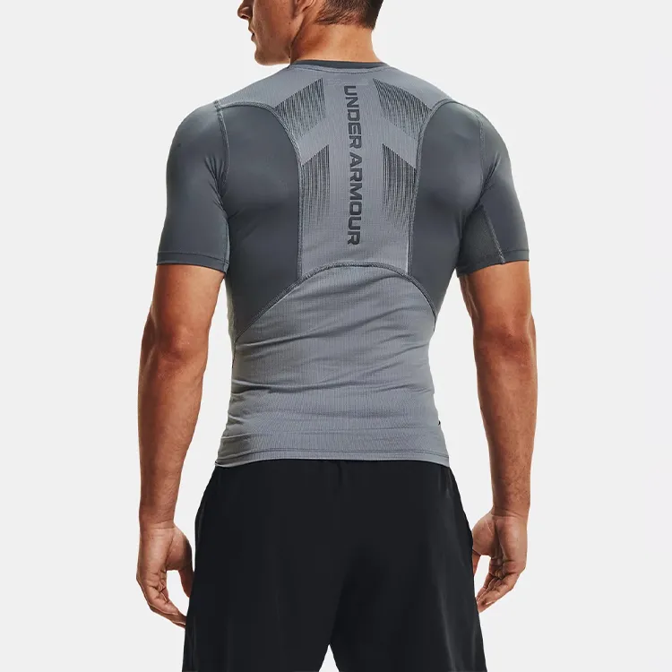 Under Armour HeatGear Fitness Clothing Men Gray-4