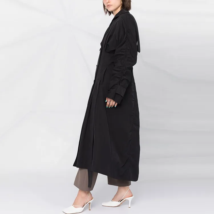 AMBUSH Trench Coats Women's Black-3