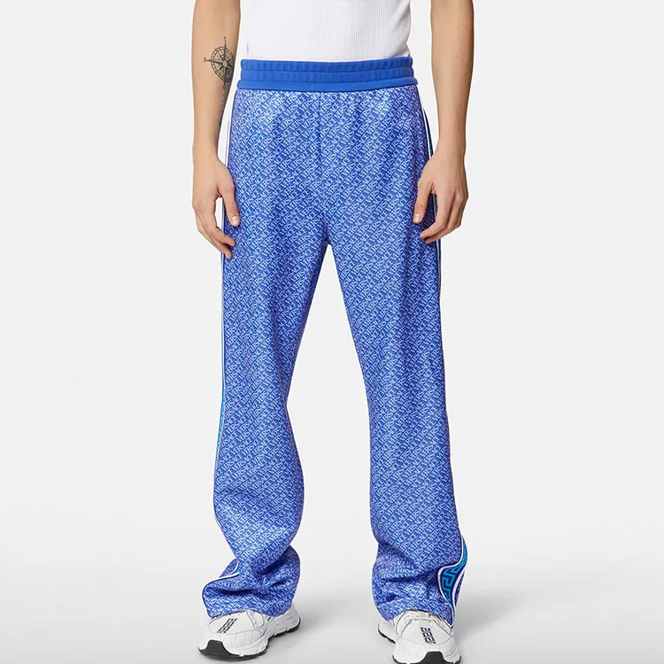VERSACE Knitted Sweatpants Men Blue-1