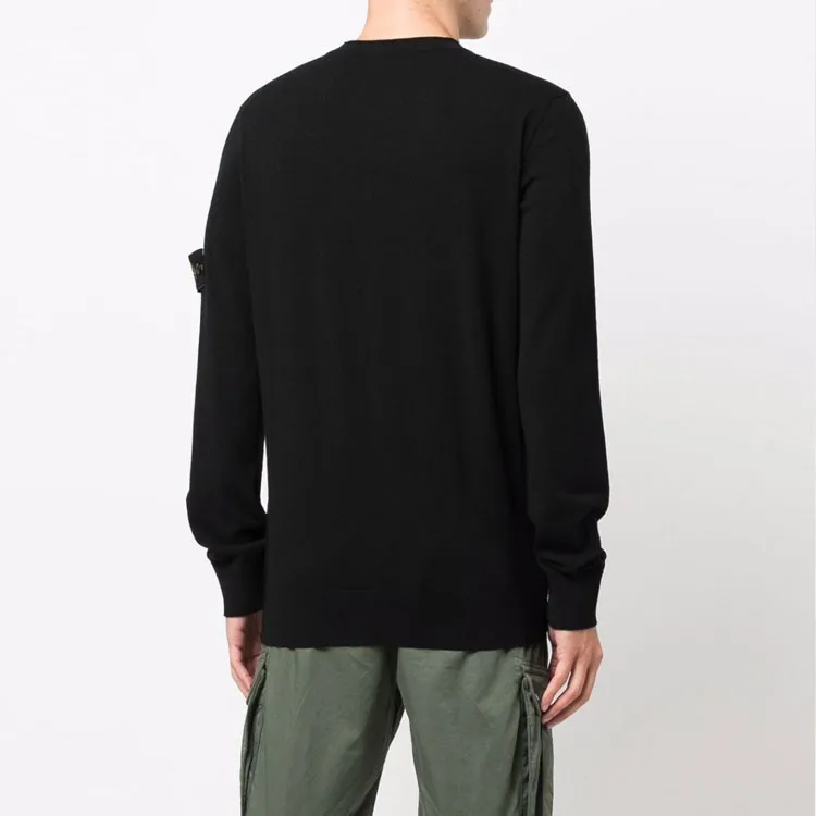STONE ISLAND Compass patch Virgin Wool Jumper-3
