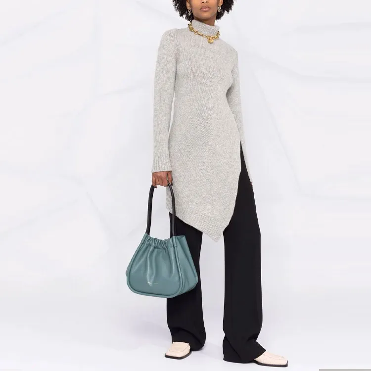 JIL SANDER Roll-Neck Asymmetric Jumper-1