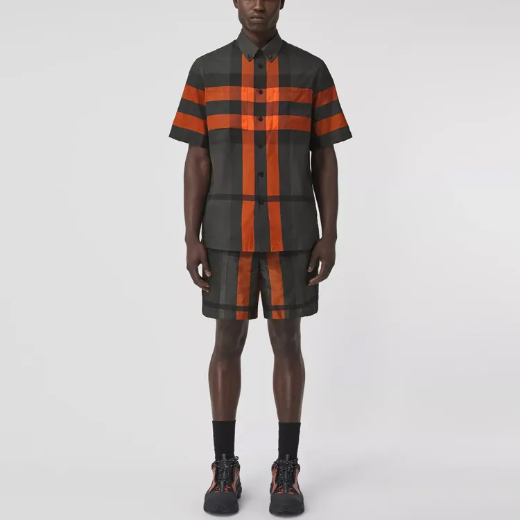 Burberry Shirts Men Orange-1