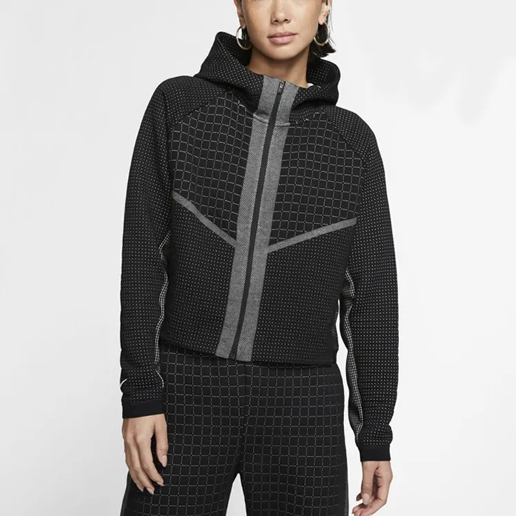 Nike Cropped Coats Women's Black-3