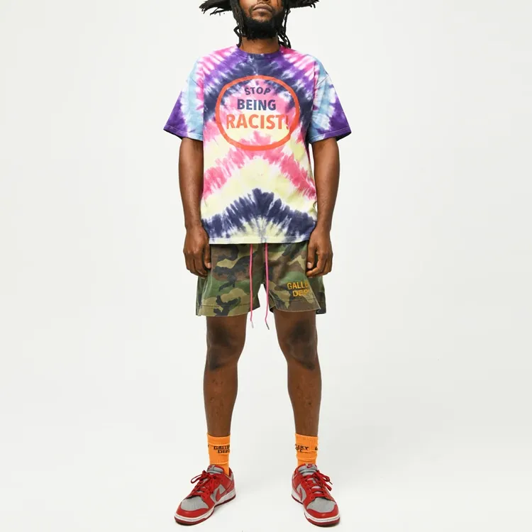 Gallery Dept. Stop Being Racist Tie Dye T shirt-3