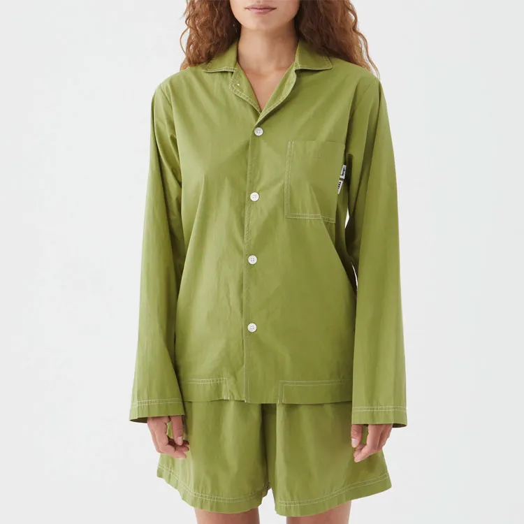 Stussy X Tekla Poplin Pyjama Shirt-1
