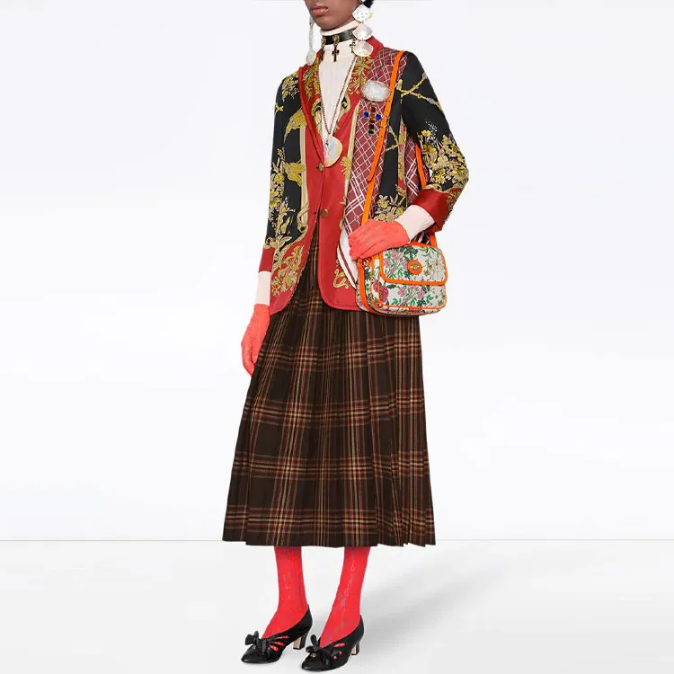 GUCCI Silk Jacket With Flowers And Tassels-1