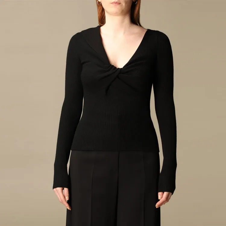 Alexander McQueen FW21 Slim Fit Knitwear Women's Black-3