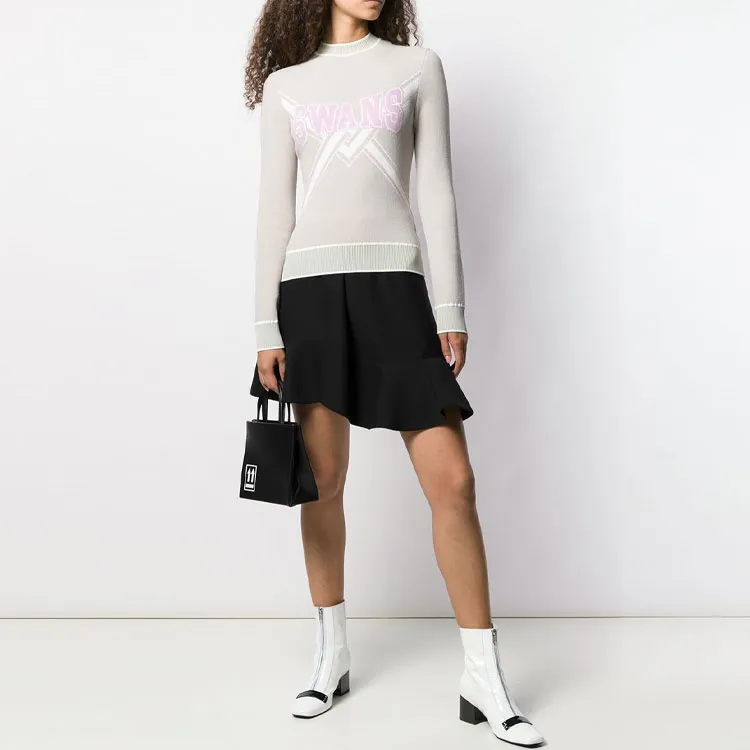 OFF WHITE Swans Knitted Sweater-2