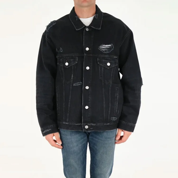 Balenciaga Denim Jacket Men's Black-2