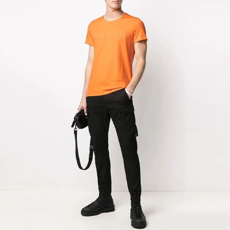 BALMAIN T-Shirts Men Orange-1