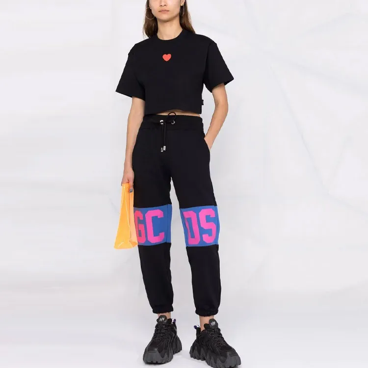 GCDS Logo Printed Drawstring Pants-1