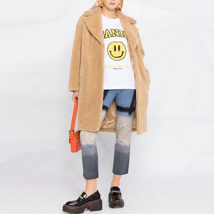 GANNI Smiley Basic Tee 'Bright White'-2
