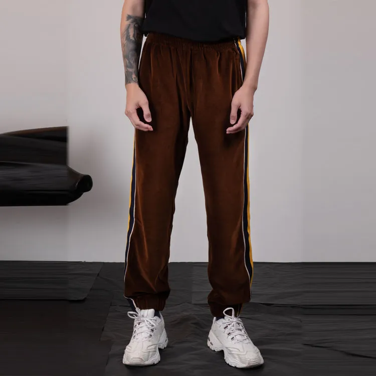 GUCCI Velvet Logo Pants-3