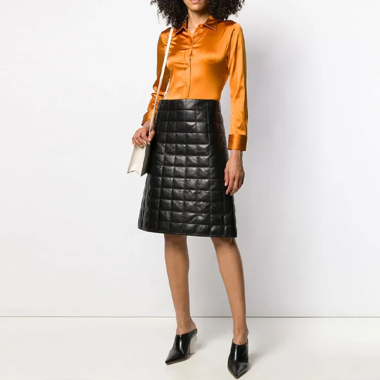 Bottega Veneta Casual Long Skirts Women's Black-2