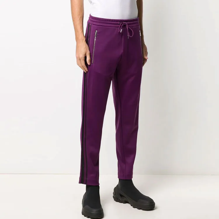 Moncler FW21 Knitted Sweatpants Men Purple-3