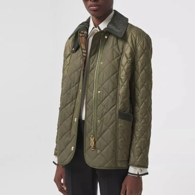 Burberry Puffer Jacket Women's Green-3